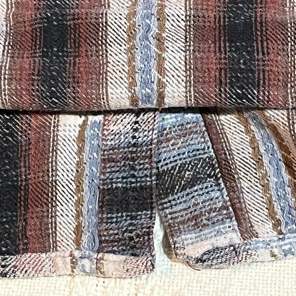 Men's Tangibles tight knit button down 90s Size L - Picture 9 of 9